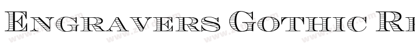 Engravers Gothic Re字体转换